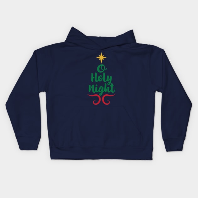 O Holy Night Kids Hoodie by Peach Lily Rainbow